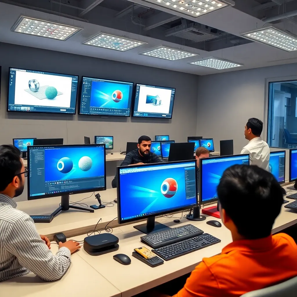 V-Ray rendering workshop in Giza showing photorealistic outputs