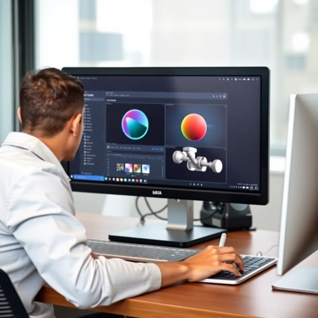 Student character project showing progression from concept to final render